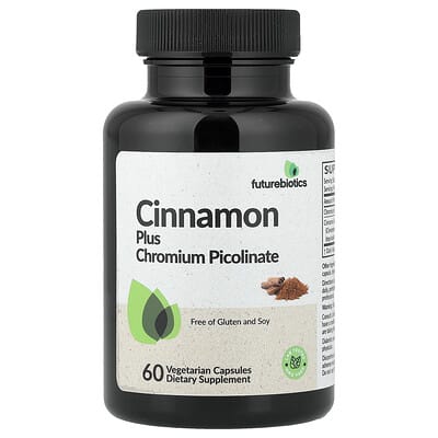Futurebiotics, Cinnamon Plus Chromium Picolinate, 60 Vegetarian Capsules