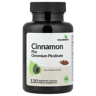 Futurebiotics, Canela con picolinato de cromo, 120 cápsulas vegetales