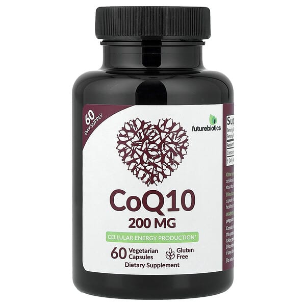 Futurebiotics, CoQ10, 200mg, 베지 캡슐 60정
