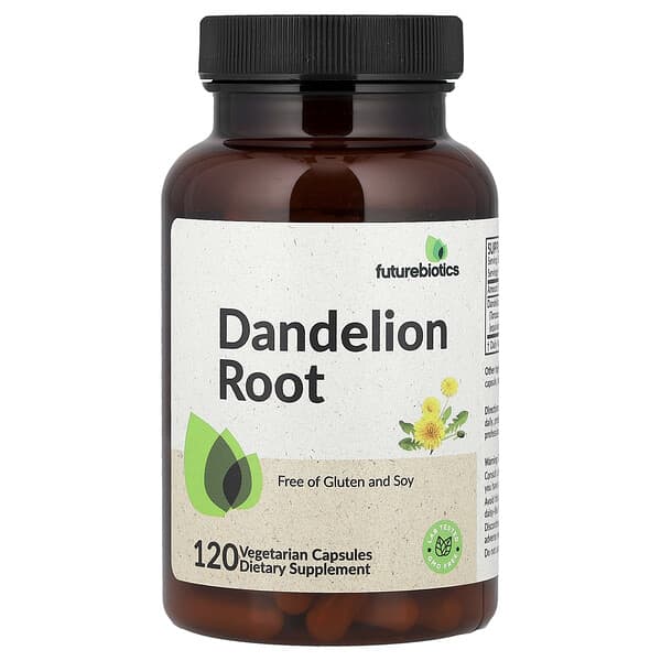 Futurebiotics Dandelion Root, 120 Vegetarian Capsules (125 mg per Capsule)