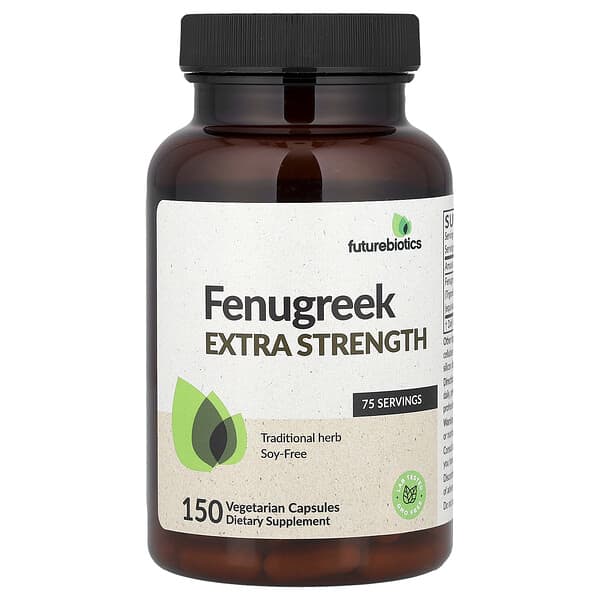 Futurebiotics Fenugreek, 150 Vegetarian Capsules (120 mg per Capsule)