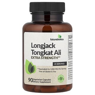 Futurebiotics, Longjack, Tongkat ali, 90 cápsulas vegetales
