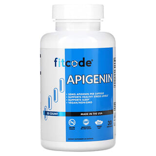 fitcode, апігенін, 50 мг, 30 капсул