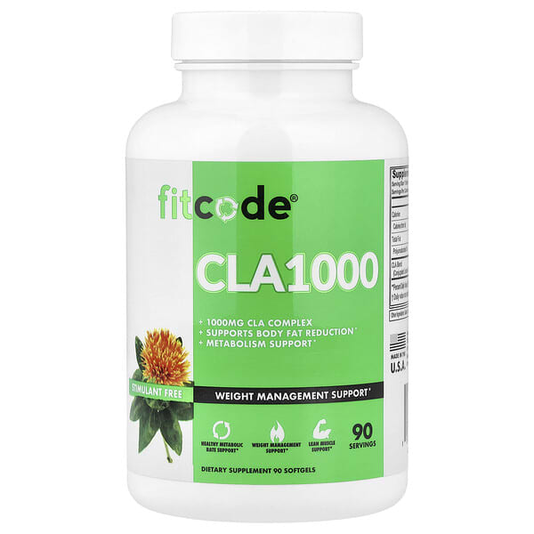 fitcode CLA1000, 1,000 mg, 90 Softgels