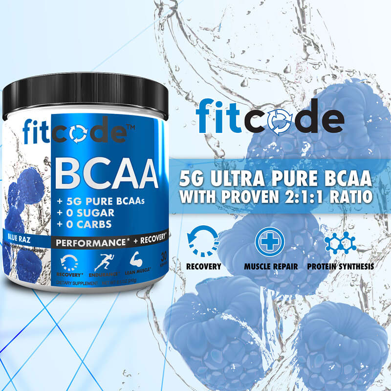 BCAA（分岐鎖アミノ酸）、ブルーラズ、240g（8.5オンス）