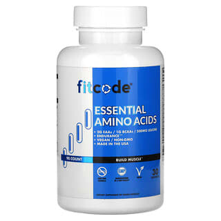 fitcode, Essenzielle Aminosäuren, 90 pflanzliche Kapseln
