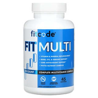 fitcode, Fit Multi, Complejo multivitamínico completo, 90 comprimidos