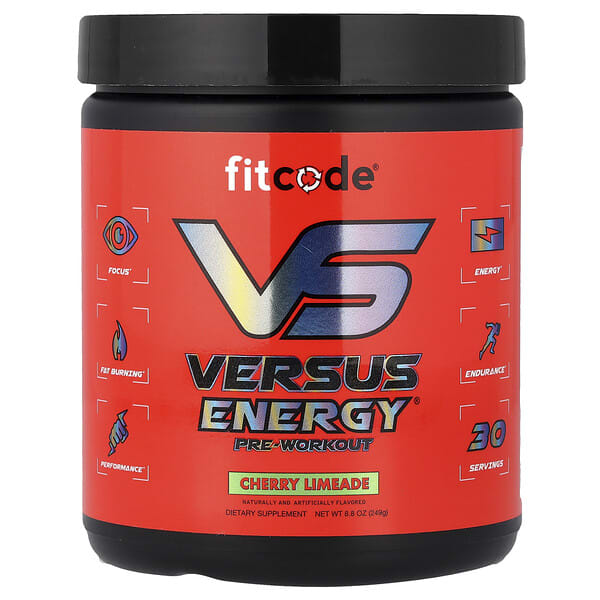 fitcode Versus Energy® Pre-Workout, Cherry Limeade, 8.8 oz (249 g)