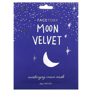 FaceTory, Moon Velvet, Moisturizing Cream Beauty Mask, feuchtigkeitsspendende Creme-Schönheitsmaske, 1 Tuch, 30 g (1,05 fl. oz.)
