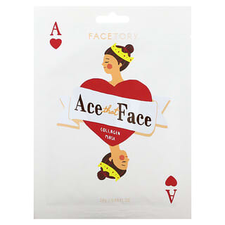 FaceTory, Ace That Face, Masque de beauté au collagène, 1 feuille, 26 g