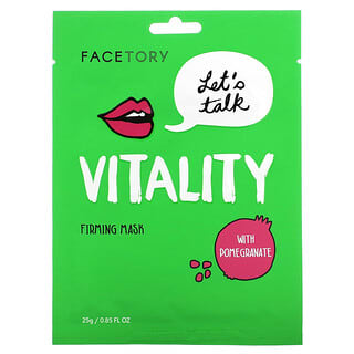 FaceTory, Vitality, Straffende Beauty-Maske mit Granatapfel, 25 g (0,85 fl. oz.)