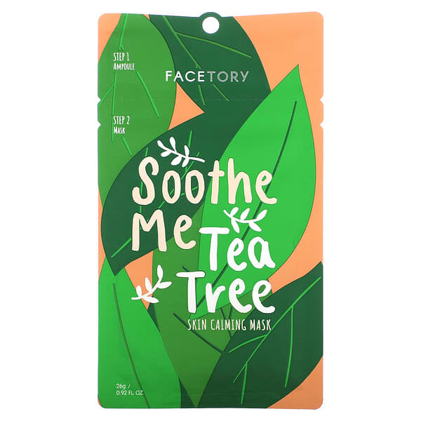 FaceTory‏, Soothe Me Tea Tree, 2 Step Skin Calming Beauty Mask, 1 Set, 0.92 fl oz (26 g)