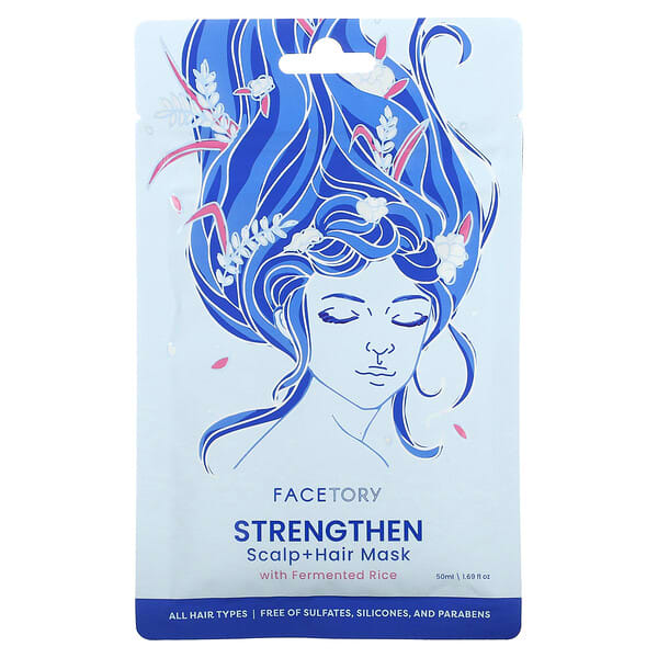FaceTory‏, Strengthen, Scalp + Hair Mask with Fermented Rice, 1.69 fl oz (50 ml)