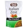 Flax Crackers, Italian Zest, 4 oz (113 g)