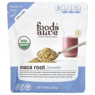 Foods Alive, Raíz de maca orgánica en polvo, 227 g (8 oz)