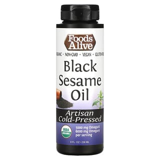 Foods Alive, Aceite de sésamo negro orgánico prensado en frío de forma artesanal, 236 ml (8 oz. Líq.)