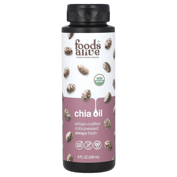Foods Alive, Organic Chia Oil, 8 fl oz (236 ml)