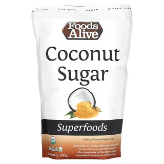 Foods Alive, Superalimentos, Açúcar de Coco Orgânico, 395 g (14 oz)