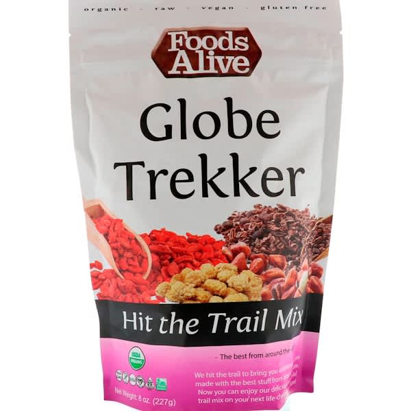 Foods Alive, ヒット・ザ・トレイルミックス、グローブトレッカー、8オンス (227 g)