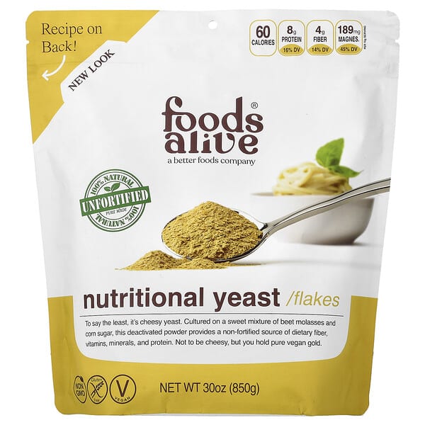Foods Alive, Nutritional Yeast Flakes, 30 oz (850 g)