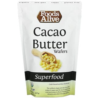 Foods Alive, Superfood, Obleas de mantequilla de cacao, 227 g (8 oz)