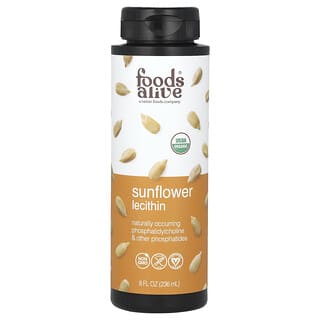 Foods Alive, Organic Sunflower Lecithin Liquid, 8 fl oz (236 ml)