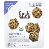 Foods Alive, Sprouted Crisps, Everything, 4 oz (113 g)