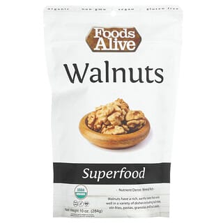 Foods Alive, Organic Superfood, Walnuts, 10 oz (284 g)
