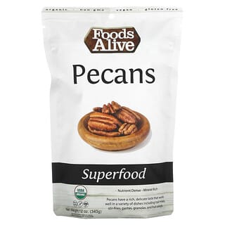 Foods Alive, Superalimento, Pacanas, 340 g (12 oz)