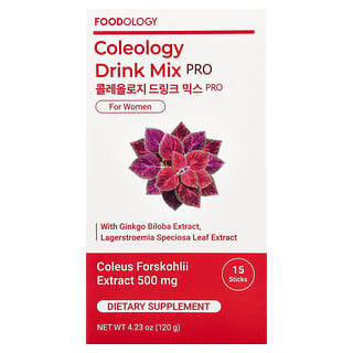 Foodology, Bebida en mezcla pro de Coleology para mujeres, 15 sobrecitos, 8 g cada uno