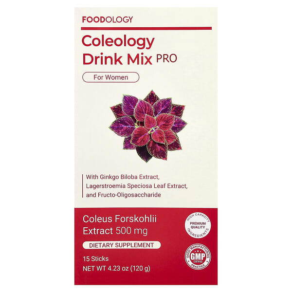 Foodology, Coleology Drink Mix Pro, For Women, 15 Sticks, 8 g Each — product photo 1