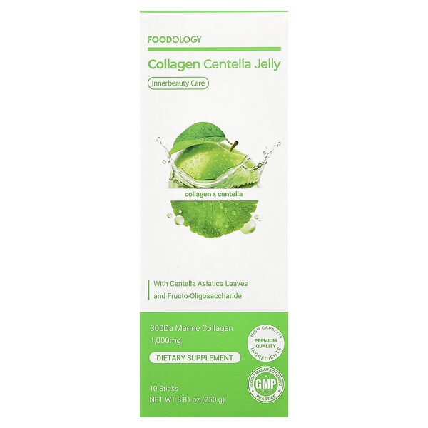 Foodology, Collagen Centella Jelly, 10 Sticks, 25 g Each — product photo 1