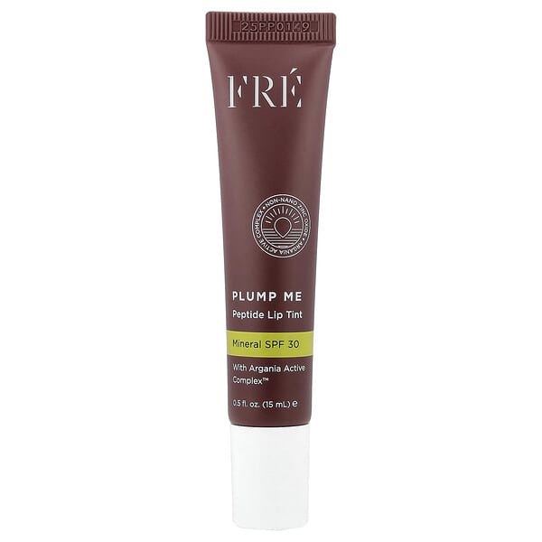 Fre, 플럼프 미, 펩타이드 립 틴트, SPF 30, 카시스, 15ml(0.5fl oz)