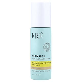 Fre, Glow Me+, Lightweight Tinted Moisturizer, SPF 30, Light-Medium, 1.69 fl oz (50 ml)