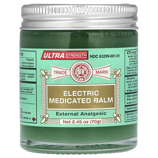 Fei Fah, Electro Medicated Balm, Ultra Strength, elektrischer medizinischer Balsam, ultrastark, 70 g (2,45 oz.)