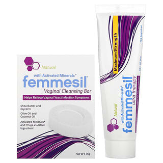 Femmesil, вагінальний очищувальний батончик і ультратерапевтична мазь, набір із 2 шт