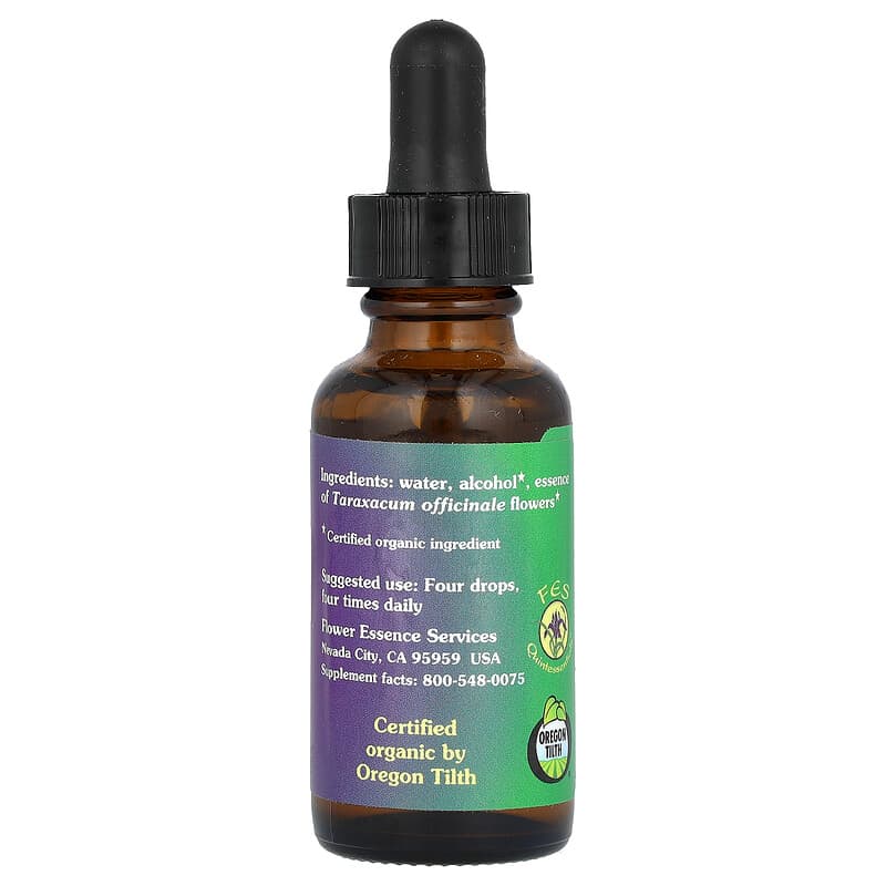 ダンデライオン、フラワーエッセンス、1 fl oz (30 ml)