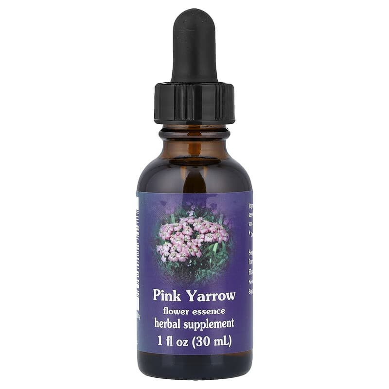 ピンクヤロー、フラワーエッセンス、1 fl oz (30 ml)