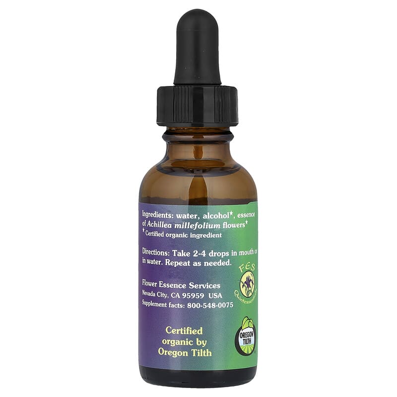 Yarrow, Flower Essence, 1 fl oz (30 ml)