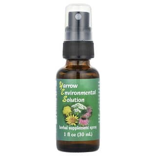 Flower Essence Services, Spray de Solução Ambiental de Milefólio, 30 ml (1 fl oz)