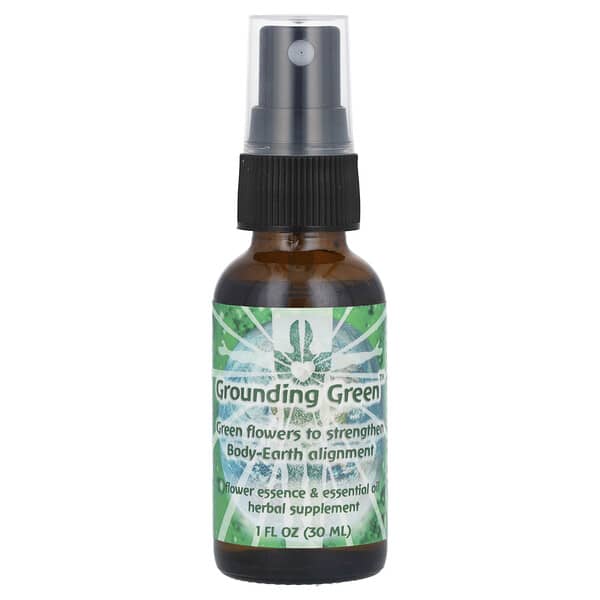 Flower Essence & Essential Oil, Grounding Green, 1 fl oz (30 ml)