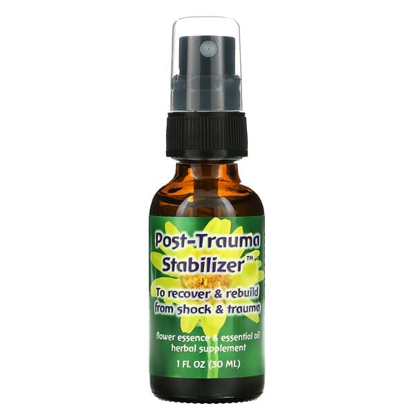 Flower Essence Services, Post-Trauma Stabilizer, Flower Essence & Essential Oil, 1 fl oz (30 ml)
