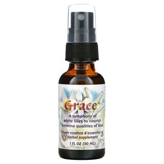 Flower Essence Services, Grace, Flower Essence & Essential Oil, 1 fl oz (30 ml)