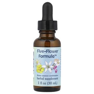 Flower Essence Services‏, Five-Flower Formula, שילוב של תמציות פרחים, 30 מ"ל (1 אונקיית נוזל)