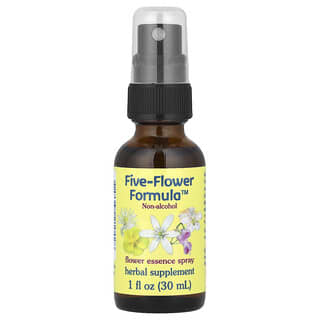 Flower Essence Services, Fünf-Blumen-Formel, Kombination von Fünf Blumenessenzen, Spray, antialkoholisch, 1 fl oz (30ml)