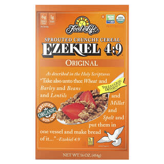 Food For Life, Ezekiel 4:9® Sprouted Crunchy Cereal, Original, 16 oz (454 g)