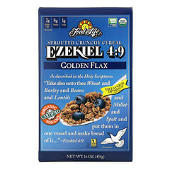 Food For Life, Ezequiel 4: 9, Cereal germinado y crujiente, Lino dorado, 454 g (16 oz)