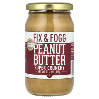 Fix & Fogg, Mantequilla de maní, Super crujiente`` 375 g (13,2 oz)