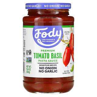 Fody, Премиальный томатный соус для пасты с базиликом, 550 г (19,4 унции)