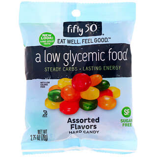Fifty 50, Low Glycemic Hard Candy, Assorted Flavors, 2.75 oz (78 g)